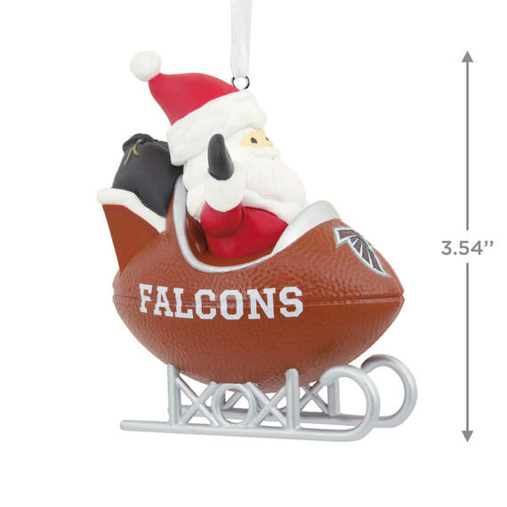 NFL Atlanta Falcons Santa Football Sled Hallmark Ornament, , large image number 3