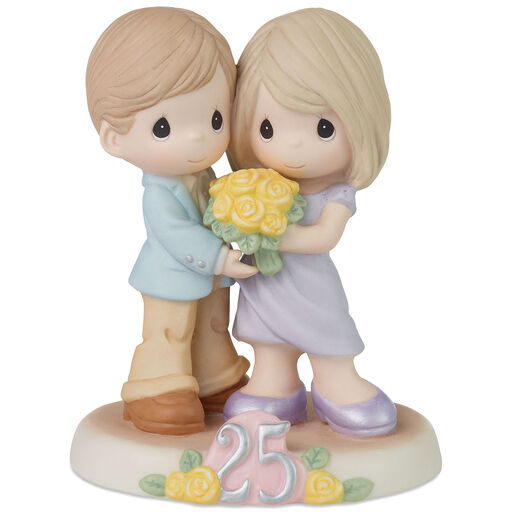 Precious Moments Twenty-Five Happy Years Together Figurine, 5.1", 