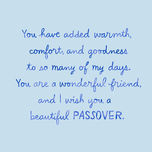 Friends Are Food for the Soul Passover Card, 