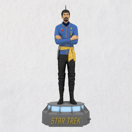 Star Trek™ Mirror, Mirror Collection First Officer Spock Ornament With Light and Sound, 