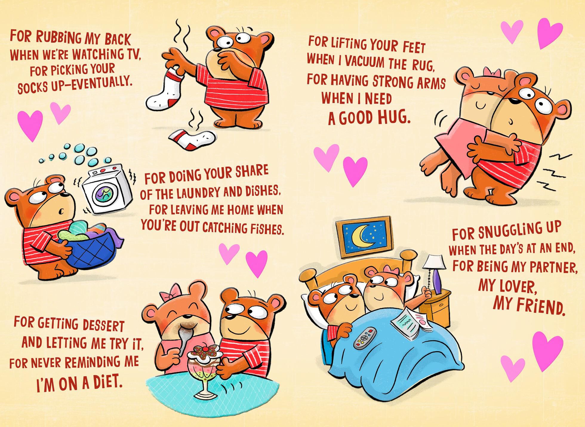 Thanks, Dear Valentine's Day Card for Husband