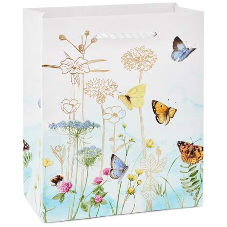 Marjolein Bastin Butterflies and Wildflowers Small Gift Bag, 6.5", , large