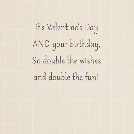 Happy Valentine's Day Birthday Card, , large image number 2