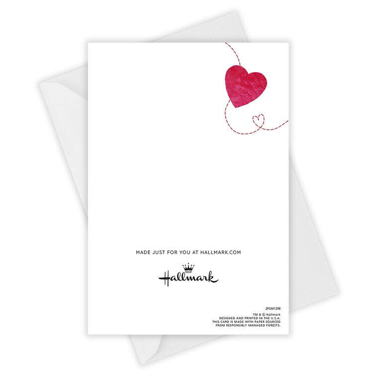 Personalized Distance Hearts & Map Valentine’s Day Card  image number 4