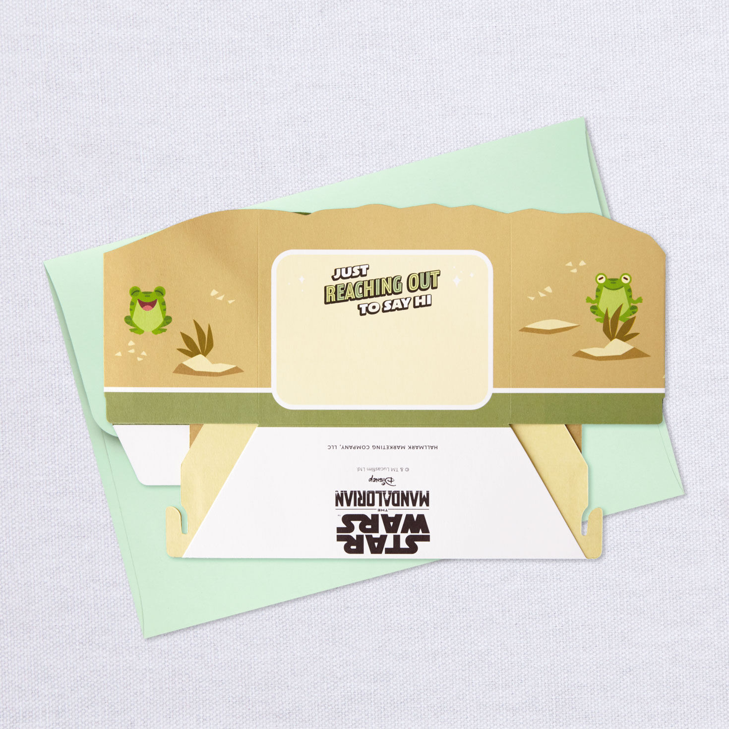 Star Wars Mandalorian The Child 3D Pop-Up Hello Card Card Back with Envelope image number 7