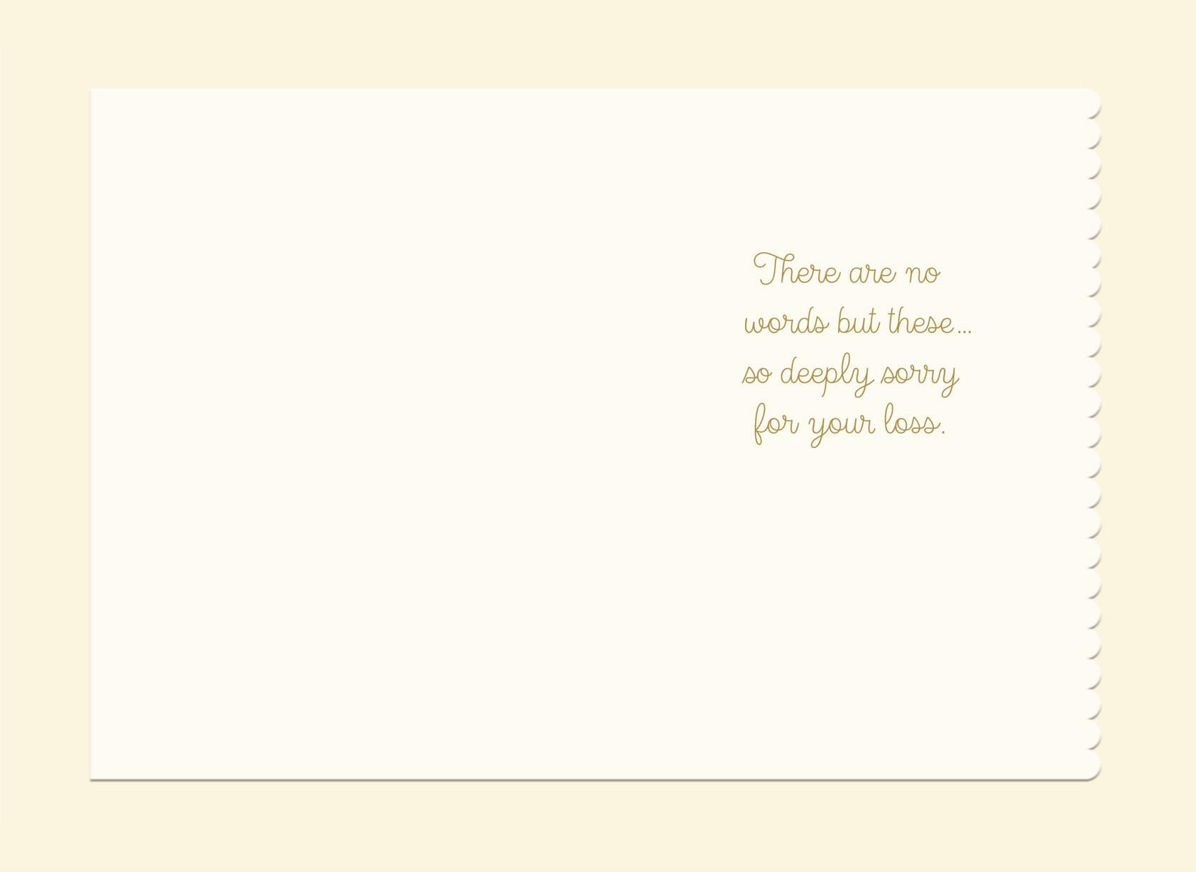 Lamb and Stars Loss of Your Child Sympathy Card