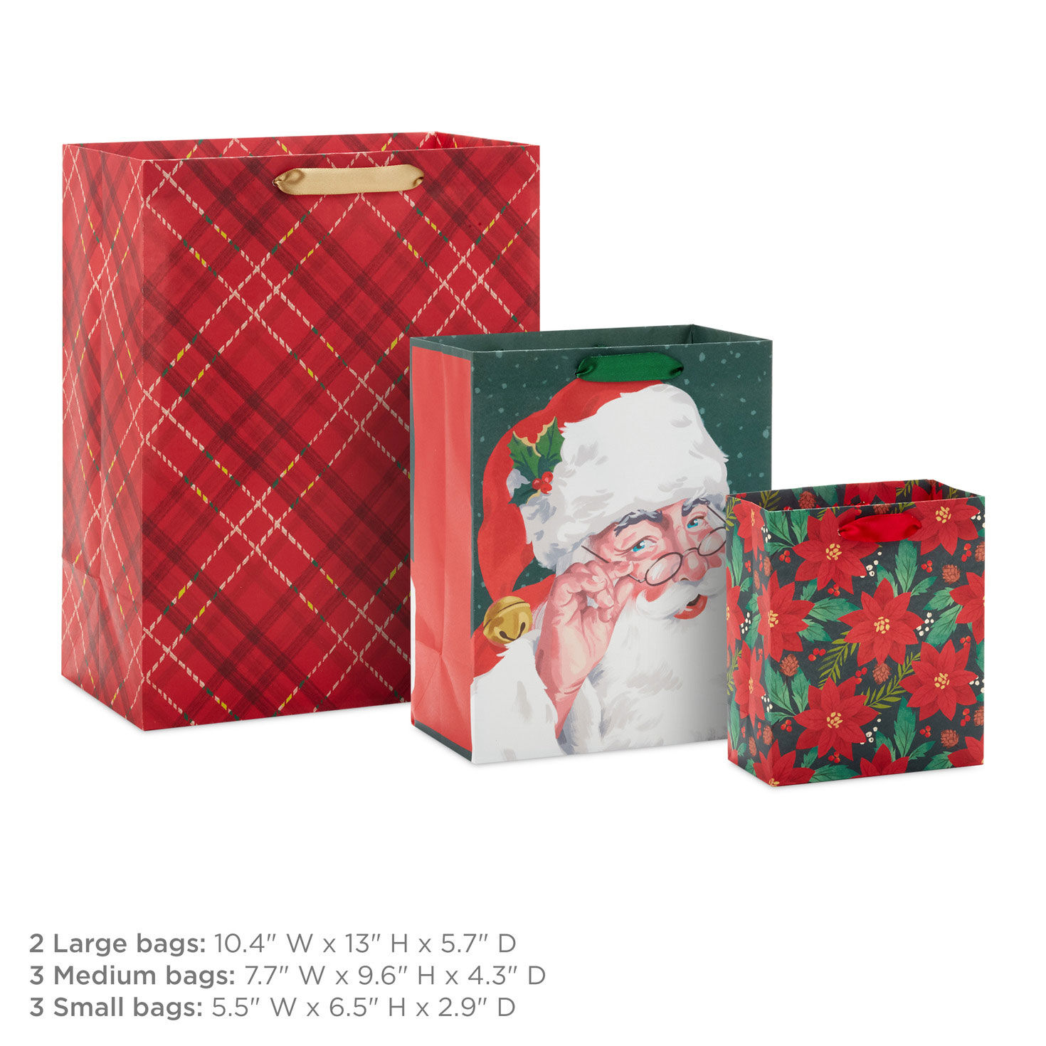 Traditional Christmas 8-Pack Assorted Gift Bag Bundle, , large image number 9