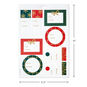 Winter Elegance Gift Tag Stickers measurement image number 3