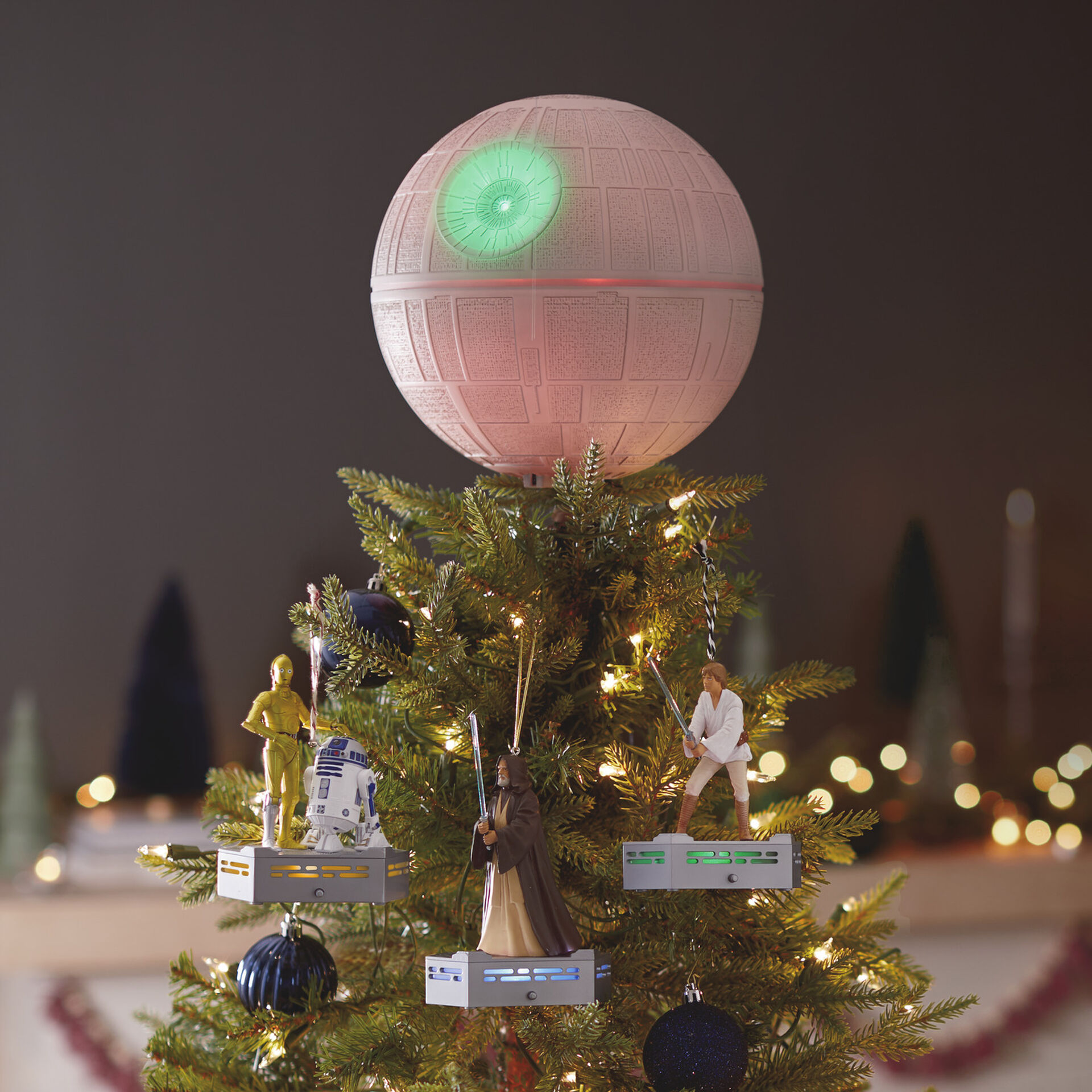 Star Wars: A New Hope™ Collection Death Star™ Musical Tree Topper With Light