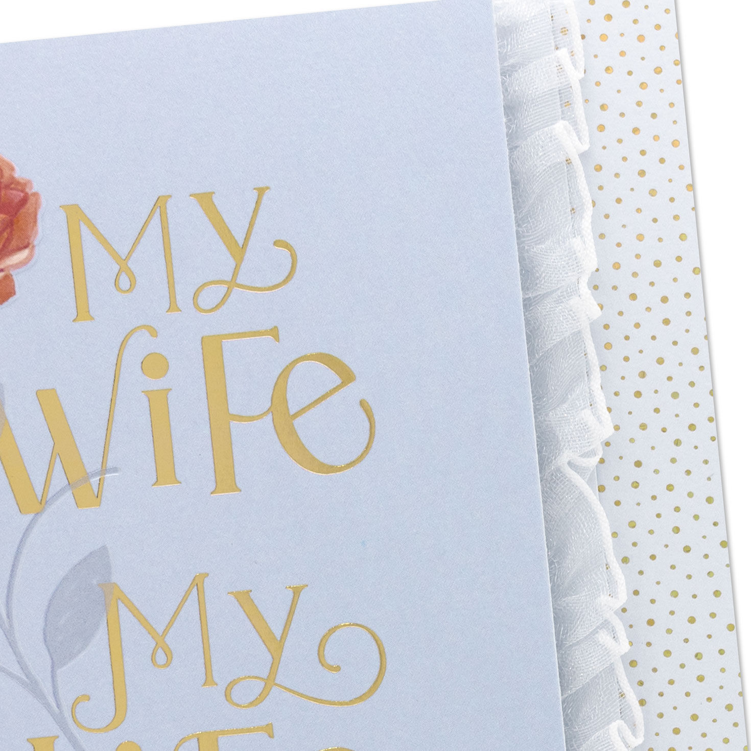 Roses on Blue Wife Mother's Day Card  image number 6