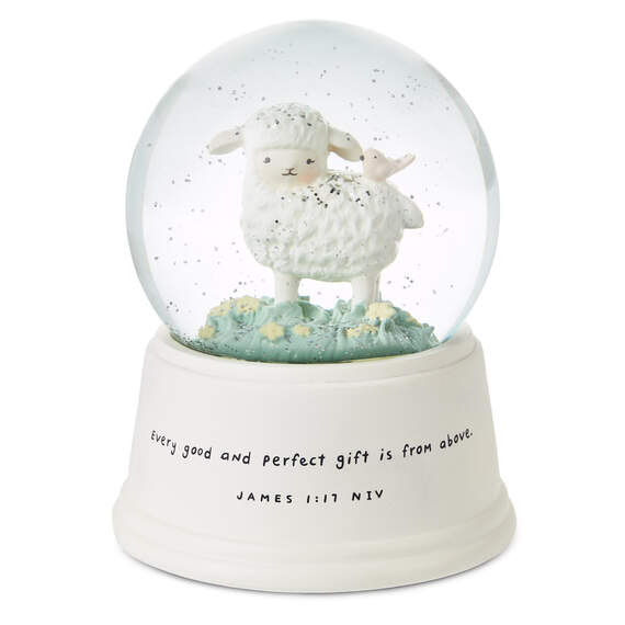 Little Lamb Musical Snow Globe