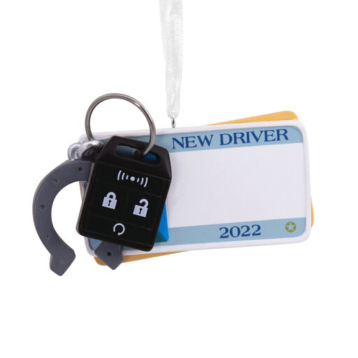 New Driver Key Fob Personalized Hallmark Ornament, 