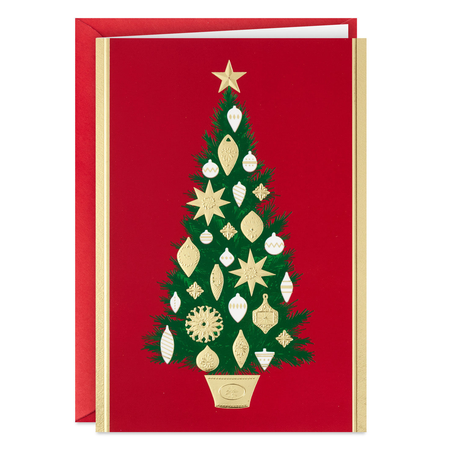 Decorated Christmas Tree Boxed Christmas Cards, Pack of 40, , large image number 2
