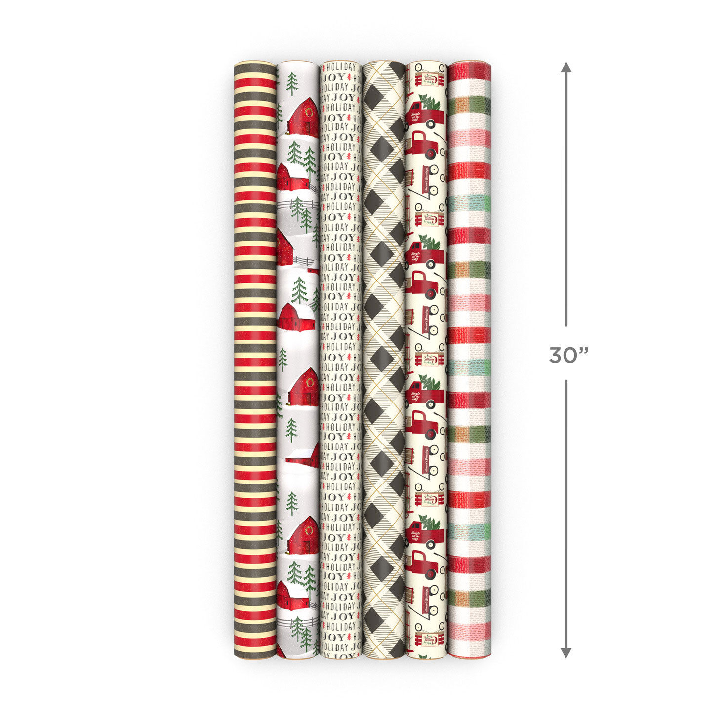 Weathered and Warm Holiday Wrapping Paper Rolls  image number 8