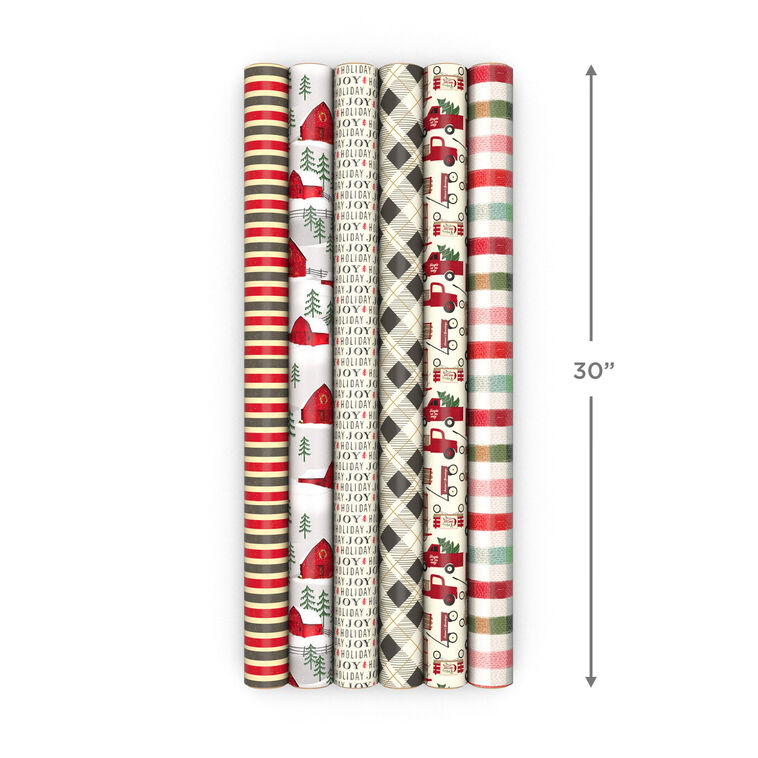 Weathered and Warm Holiday Wrapping Paper Rolls  image number 8
