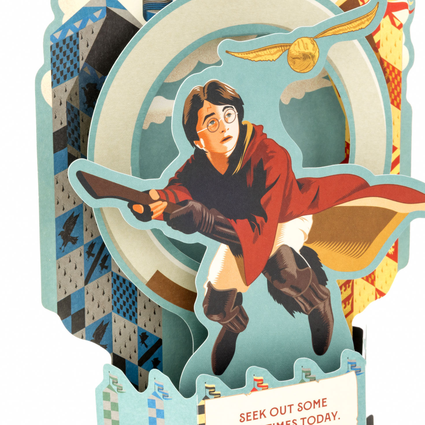 Harry Potter Quidditch Pop-Up Birthday Card Card Front Detail image number 5
