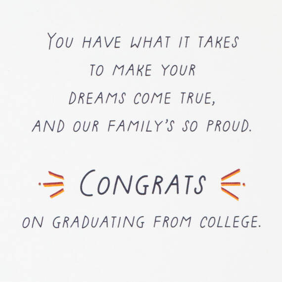 You Have What It Takes College Graduation Card for Nephew, , large image number 2