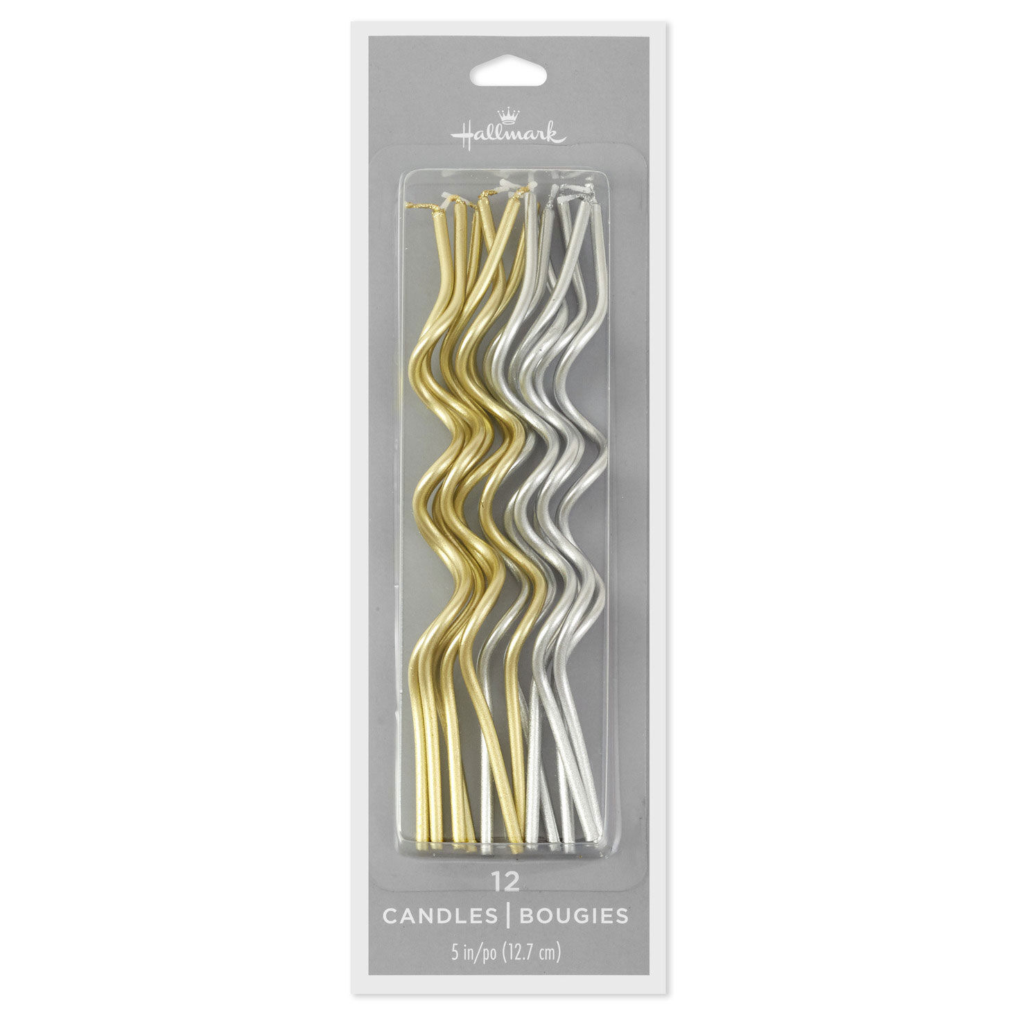 Metallic Gold and Silver Squiggle Birthday Candles, Set of 12 for only USD 4.99 | Hallmark