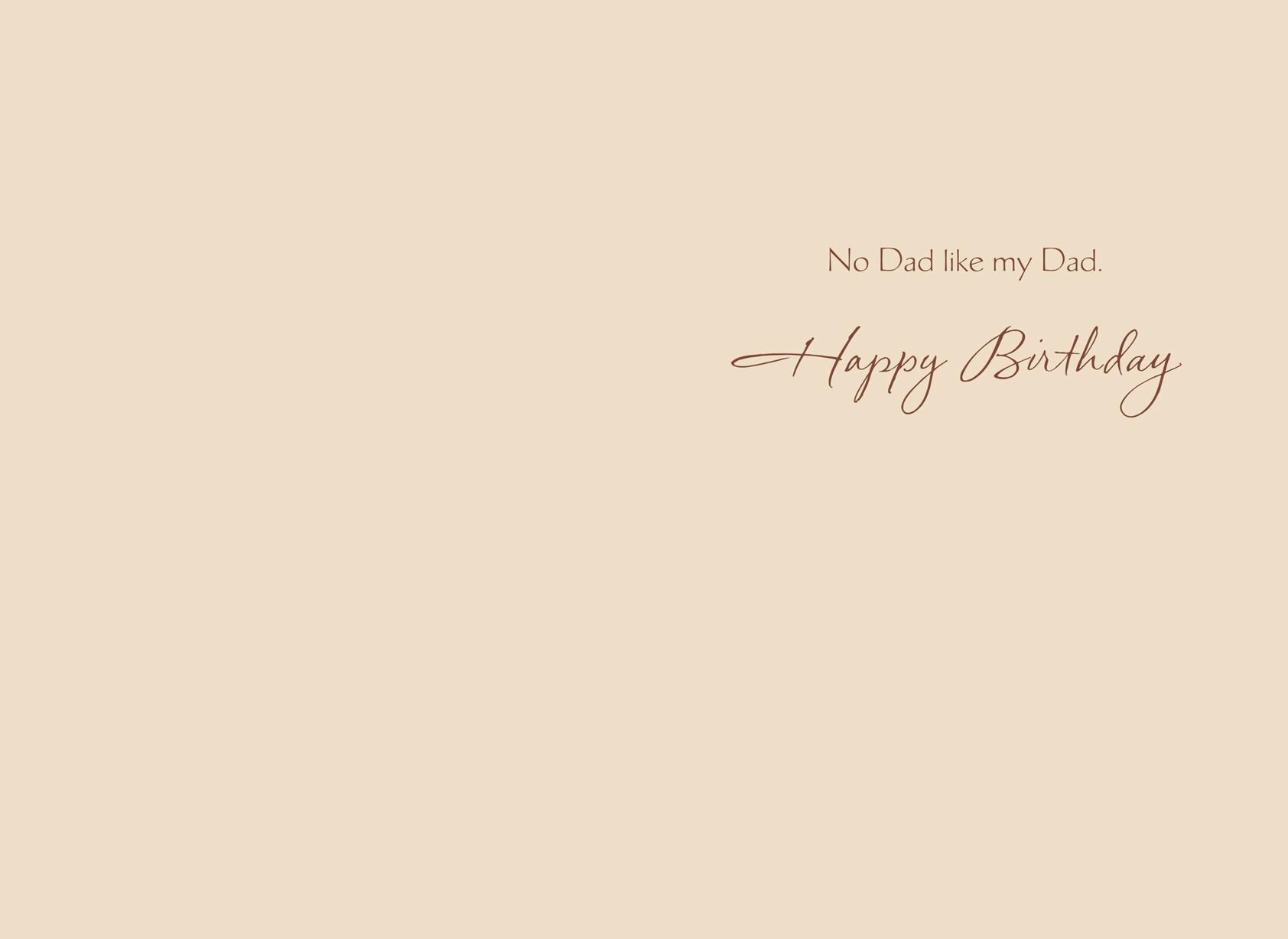 No Love Like Dad's Love Birthday Card for Dad
