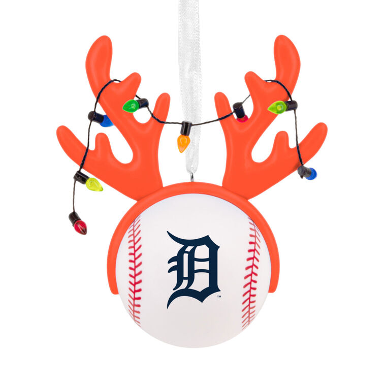 MLB Detroit Tigers™ Reindeer Baseball Hallmark Ornament