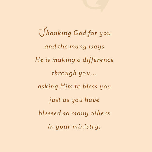 Here By God's Choosing Religious Clergy Appreciation Card, 