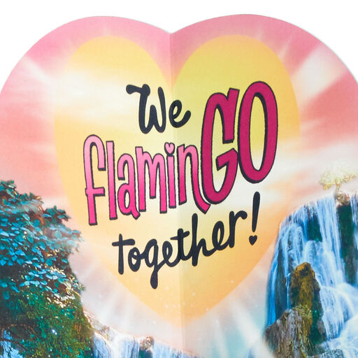 We FlamingGO Together Funny Pop-Up Love Card, 