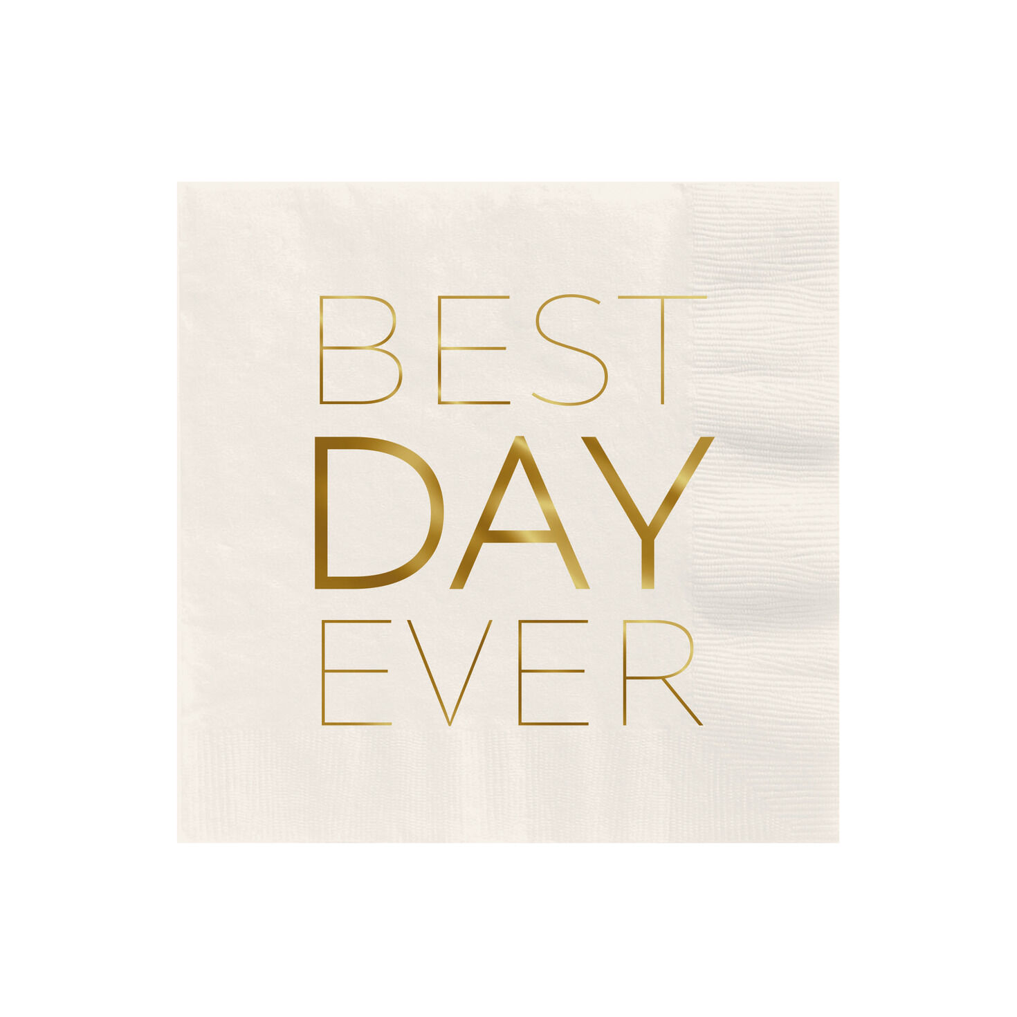 Ivory "Best Day Ever" Cocktail Napkins, Set of 16 for only USD 4.49 | Hallmark