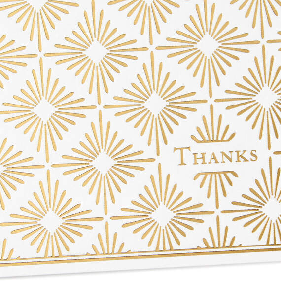 Polished Gold Assorted Blank Thank-You Notes, Box of 50, , large image number 4