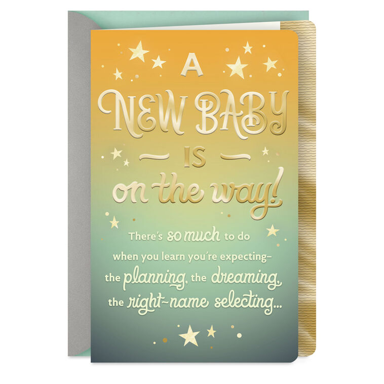 A New Baby Is on the Way Pregnancy Congratulations Card