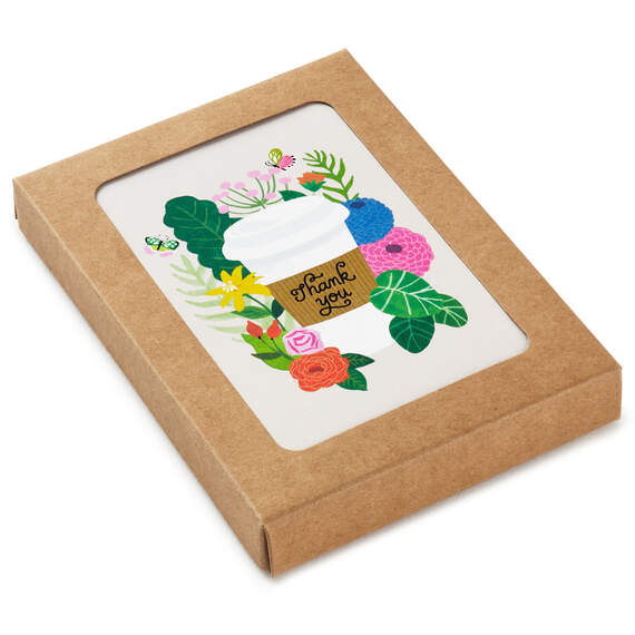 Coffee Bouquet Boxed Blank Thank-You Notes, Pack of 10, , large image number 1