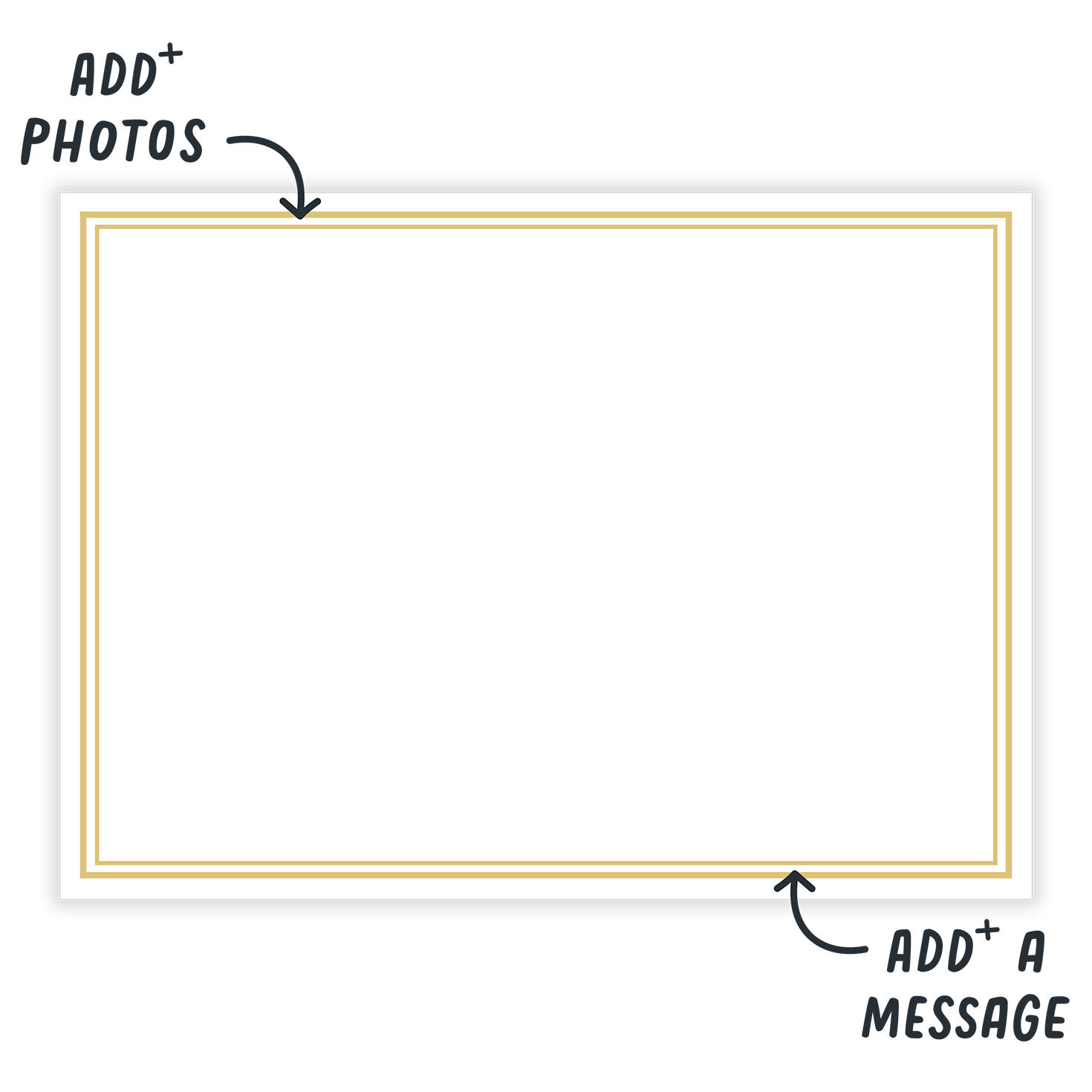 Pink Floral and Gold Frame eCard, , large image number 3