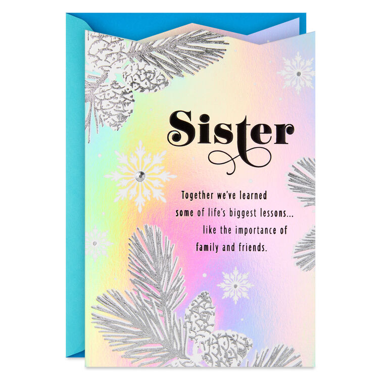 So Lucky to Have You as My Sister Christmas Card