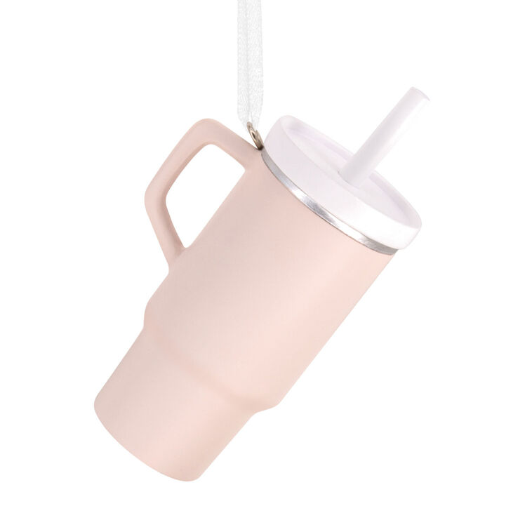 Pink Stainless Straw Cup Christmas Ornament  image number 6
