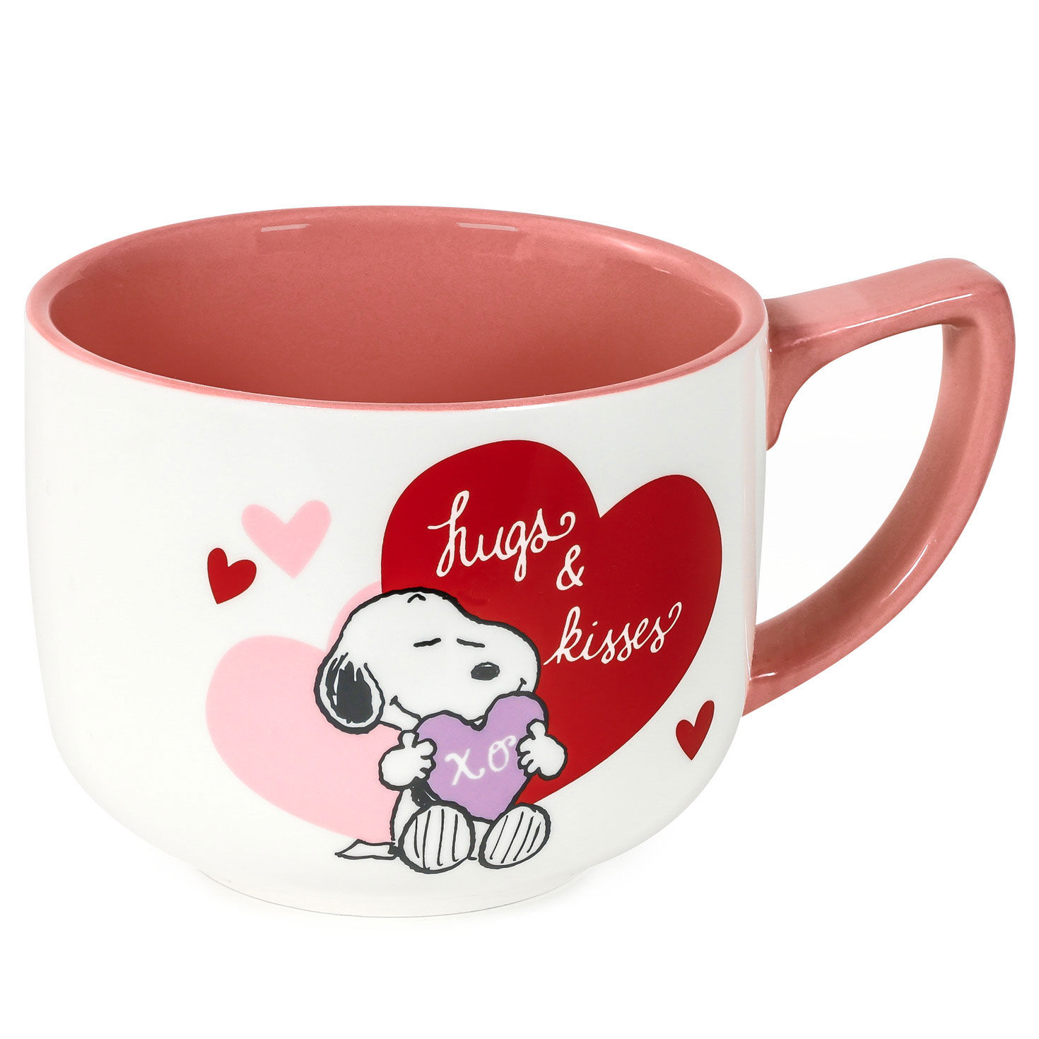 Peanuts Snoopy Hugs and Kisses Soup Mug top image number 3