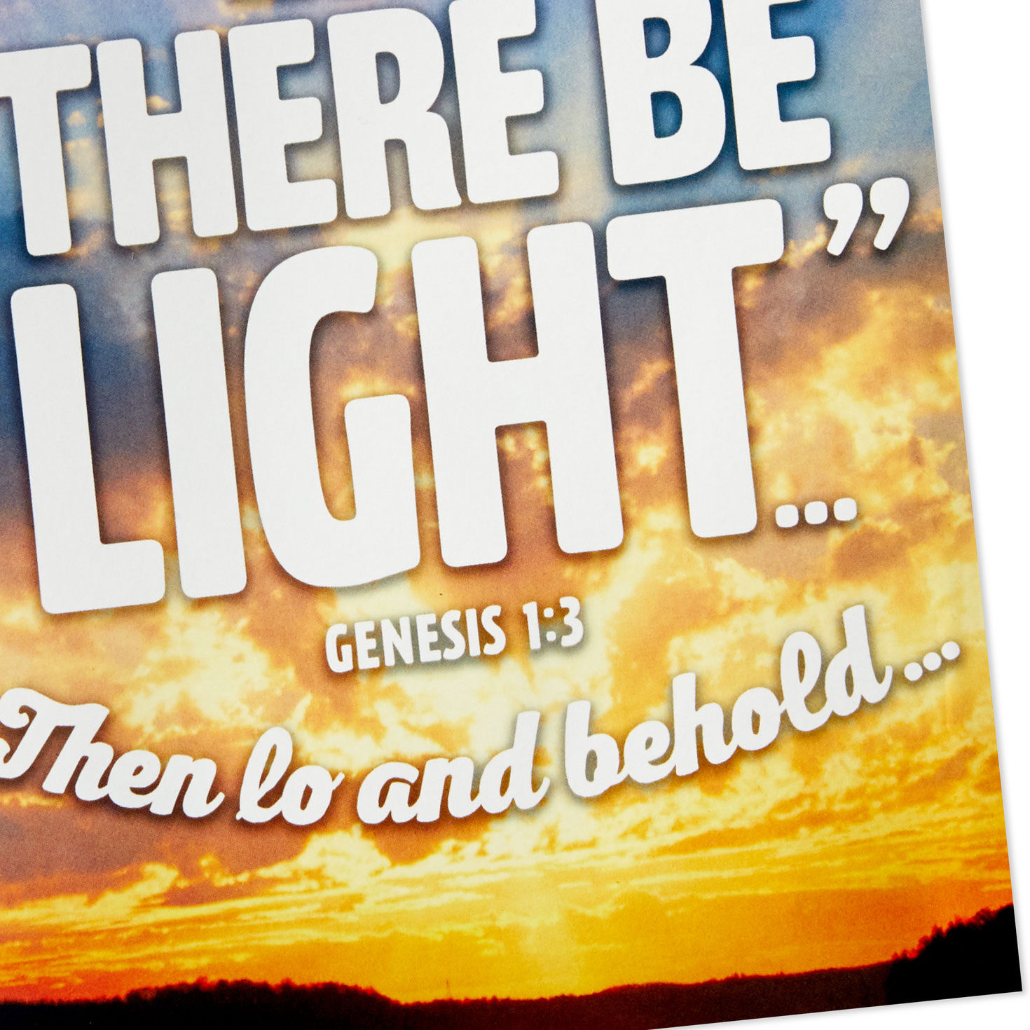 Sunrise Birthday Card With Music and Light Card Front Detail image number 5