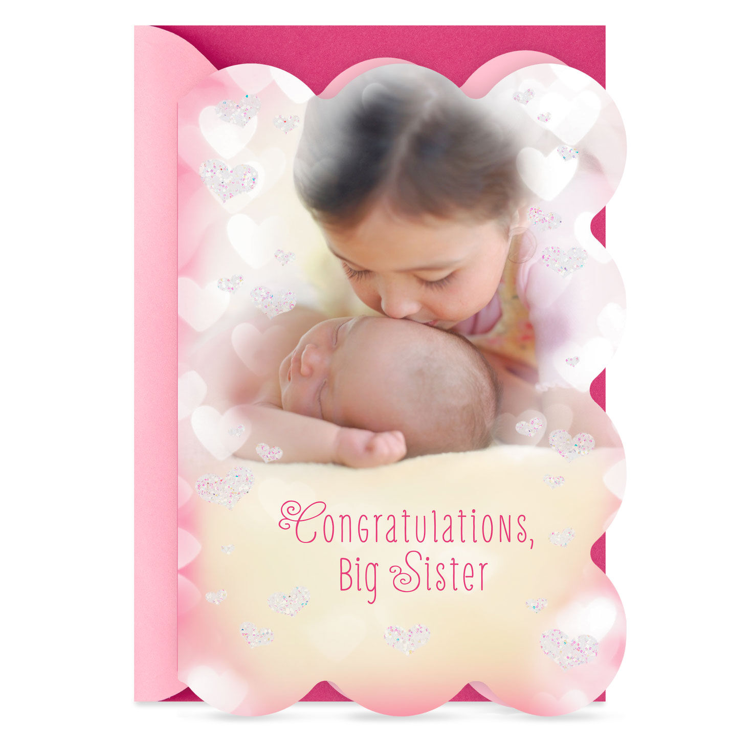 Medium Hallmark New Baby Card Im a Big Sister 