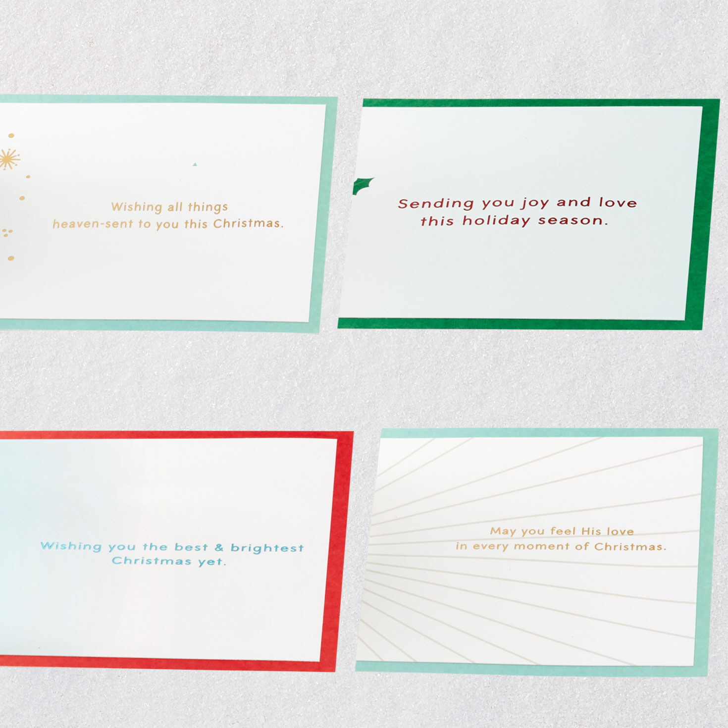 Signature Beauty Pop-Up Christmas Card Assortment sentiments image number 3