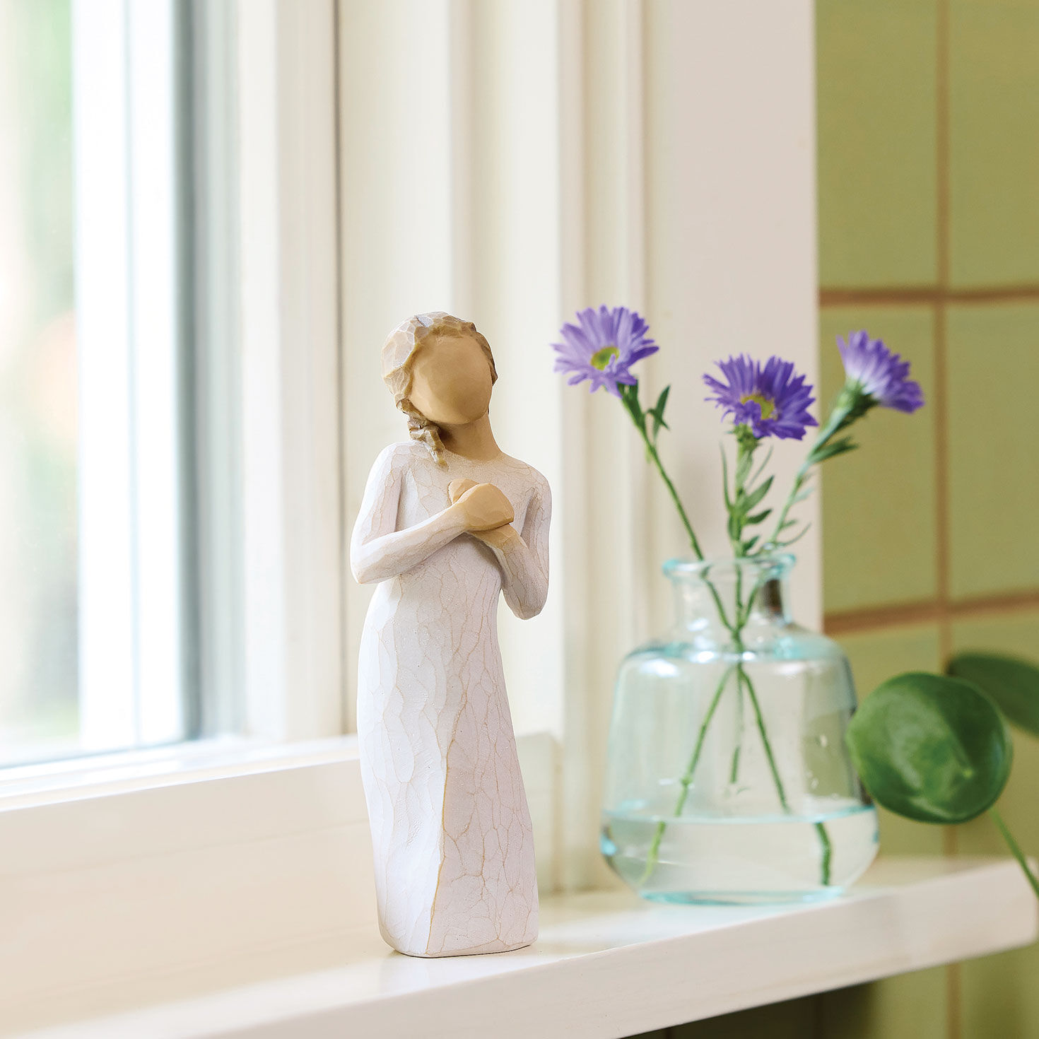 Willow Tree Here for You Girl Figurine in use image number 3