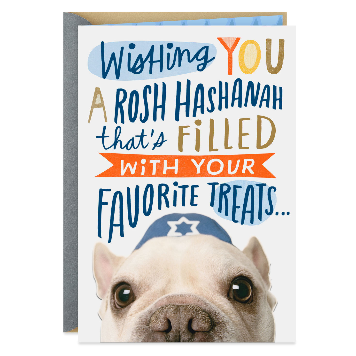 Dog in Yarmulke Funny Rosh Hashanah Card