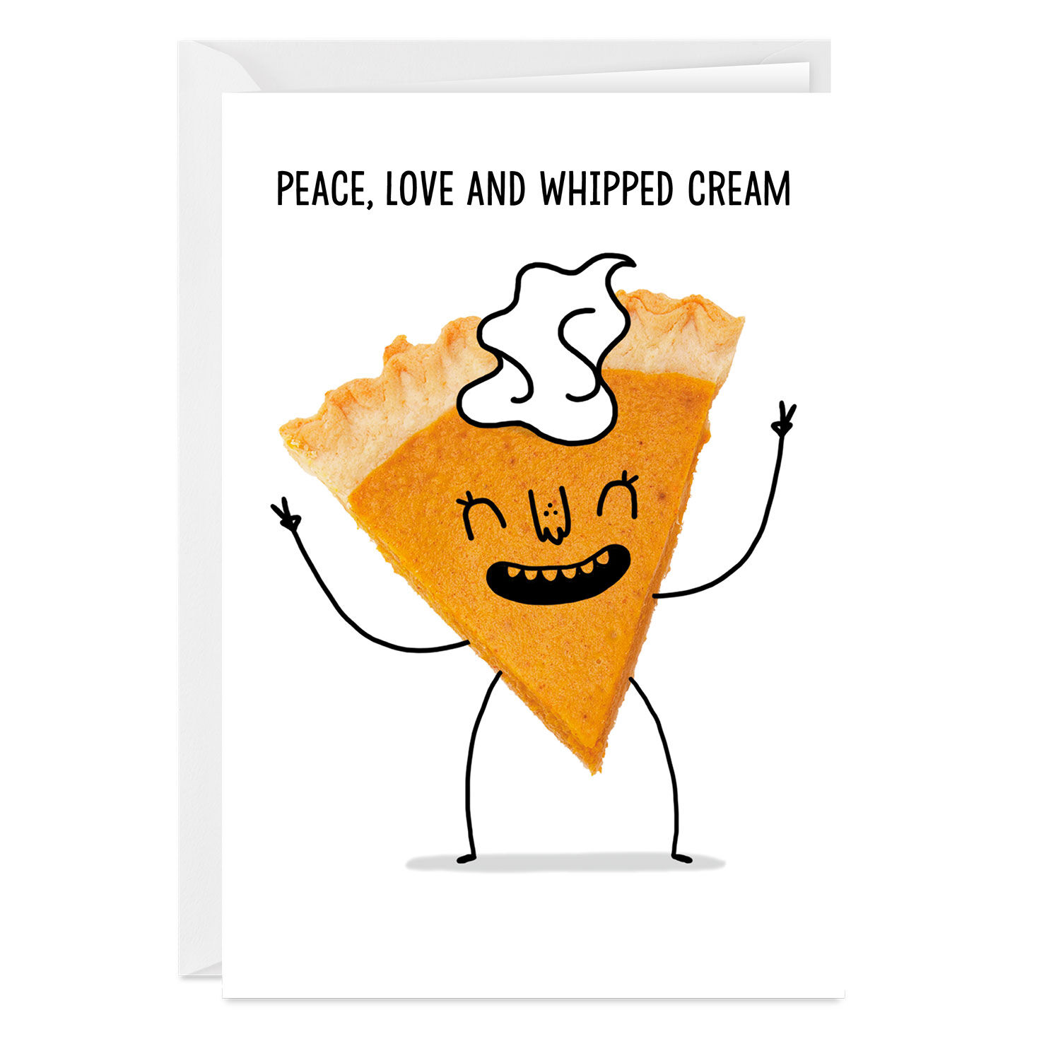 Fun Pumpkin Pie Custom Thanksgiving Card