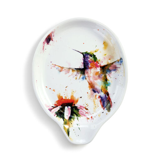 Demdaco Hummingbird Oval Spoon Rest, 