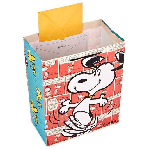 Peanuts® Snoopy Dancing Large Gift Bag With Tissue, 13", 