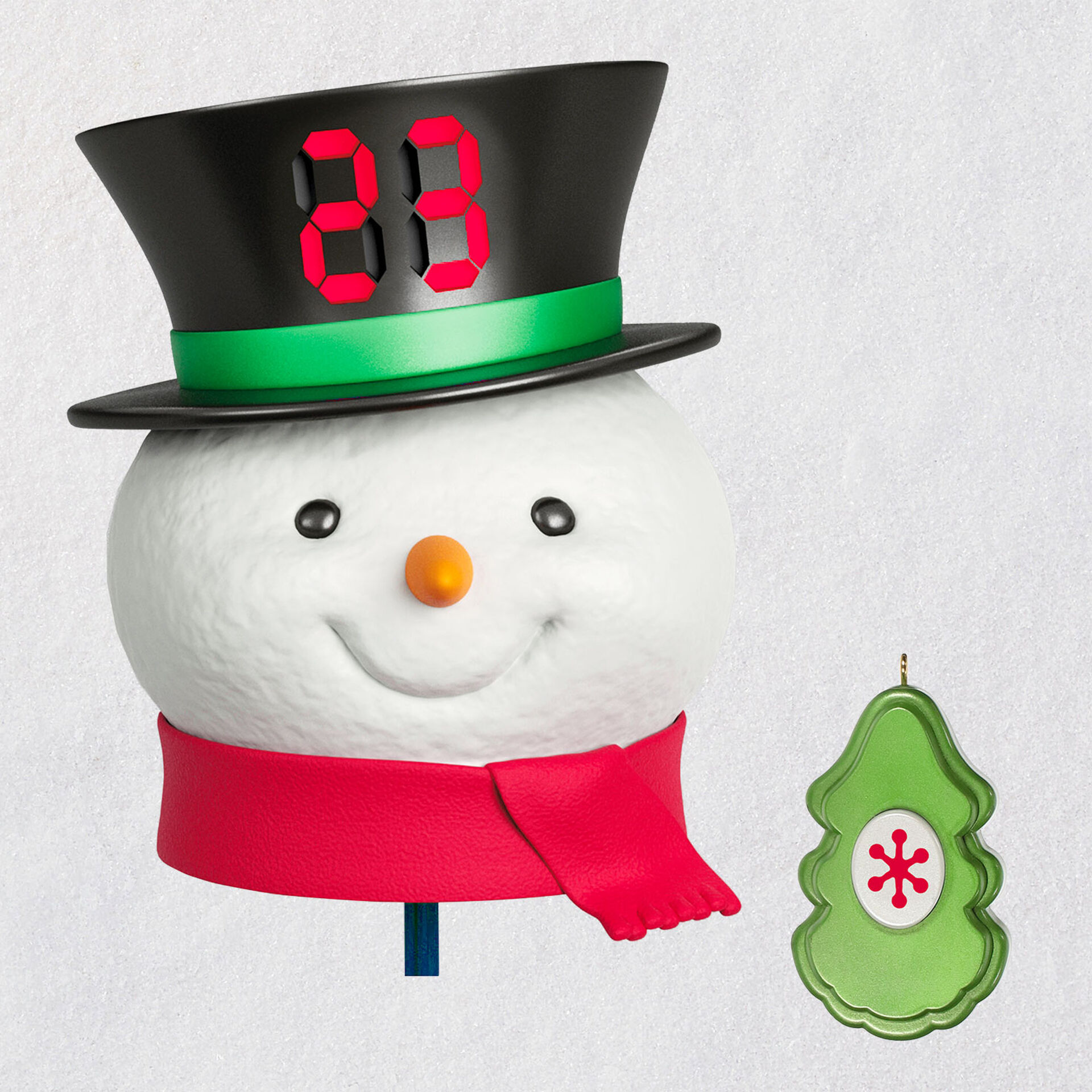 Countdown To Christmas Snowman Tree Topper With Light Keepsake Ornaments Hallmark