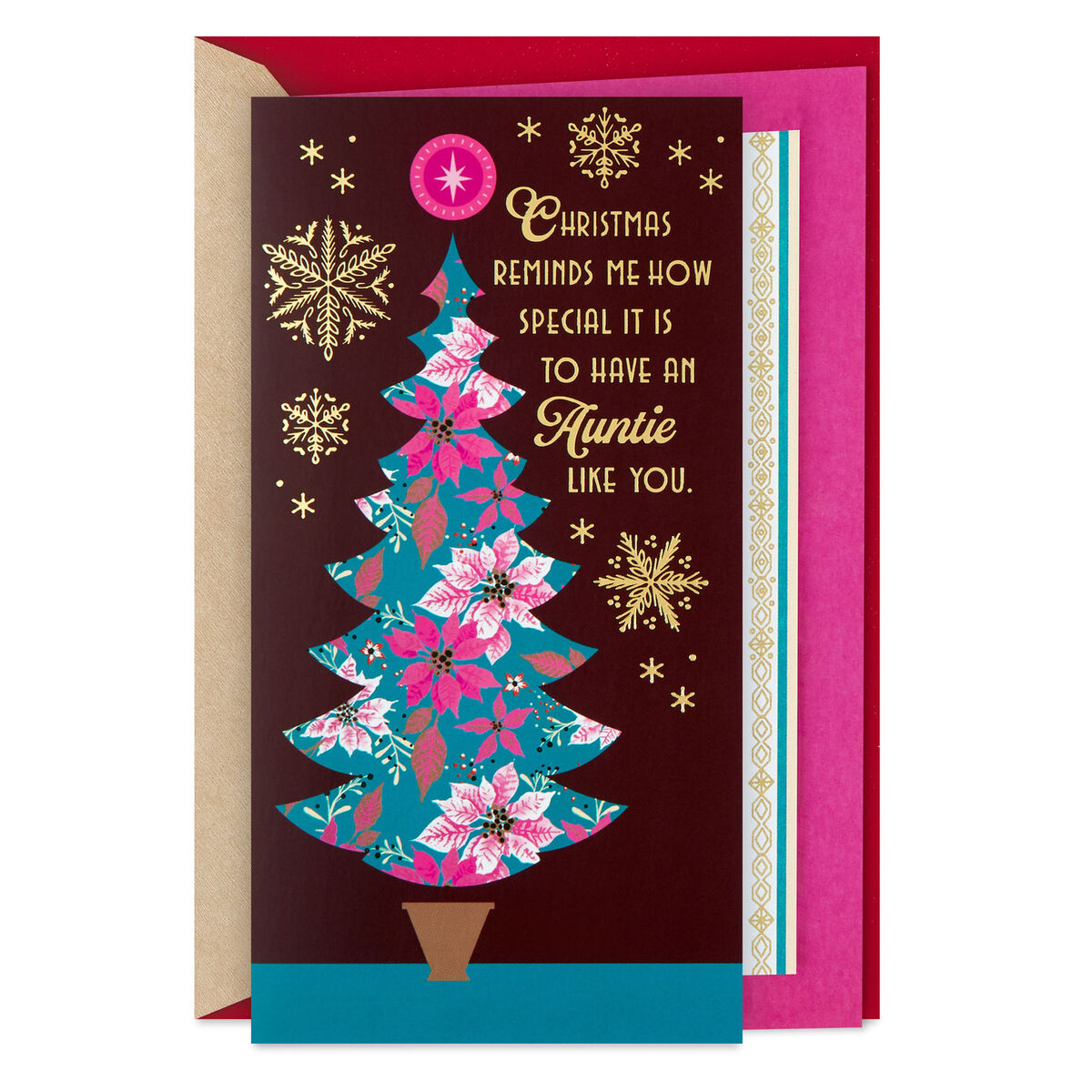 Loved Admired And Trusted Christmas Card For Aunt Greeting Cards 