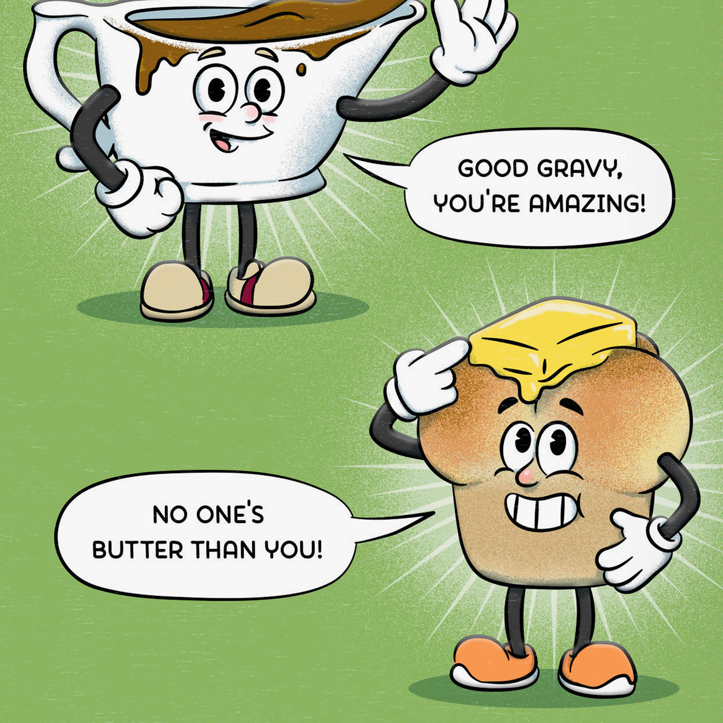 Funny Food Puns Thanksgiving Card Sentiment image number 2