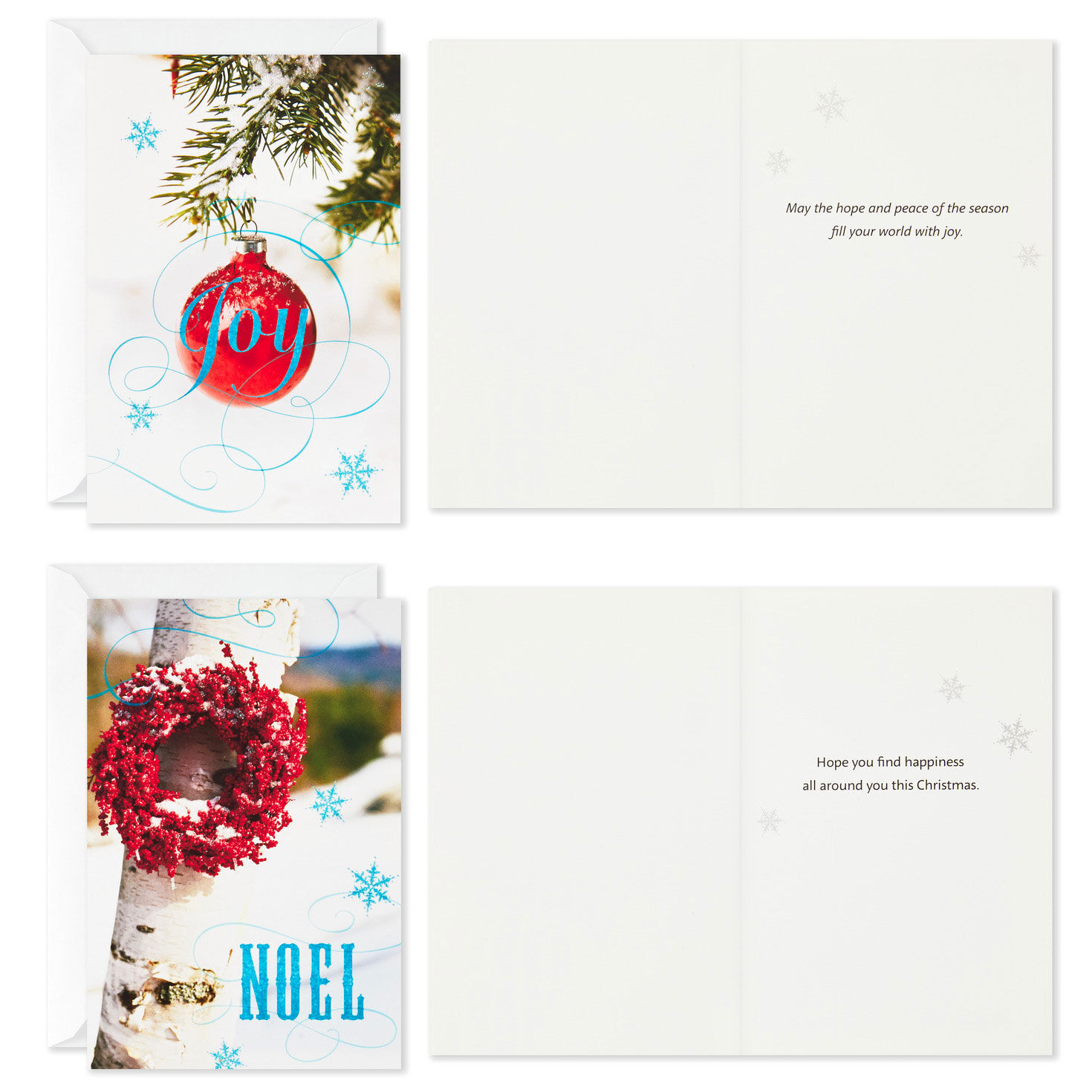 Winter Boughs Boxed Christmas Card Assortment Card Front with Sentiment image number 4