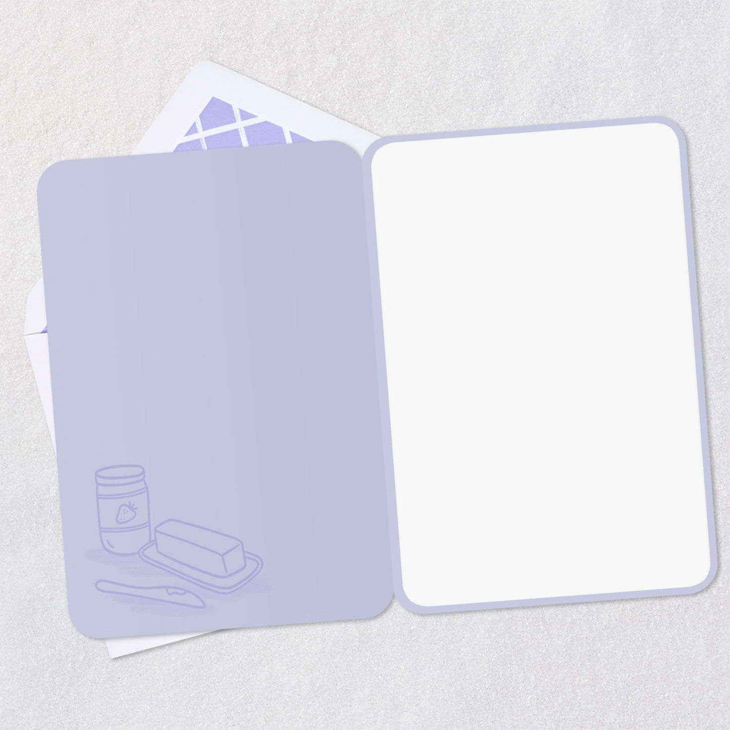 Proud Bread Character Blank Congratulations Card Open card with envelope image number 2