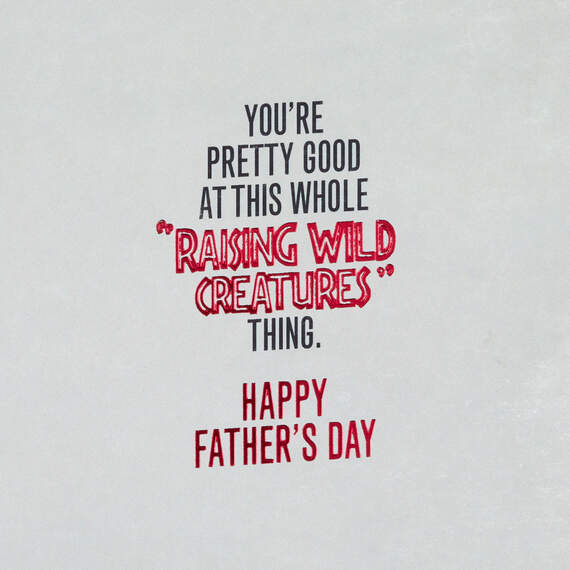 Jurassic Park Dad Finds a Way Funny Father's Day Card, , large image number 2