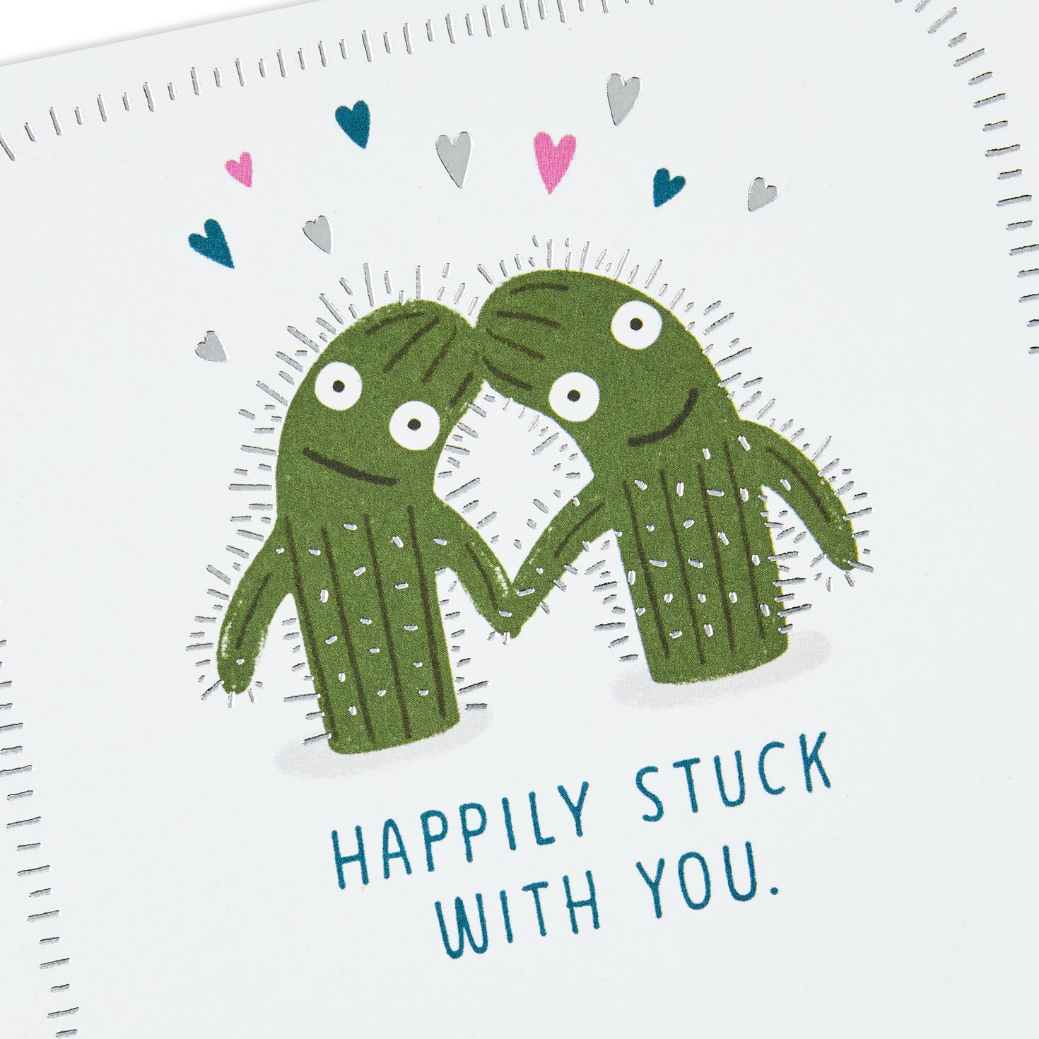 Prickly Cactus Funny Anniversary Card Card Front Detail image number 4