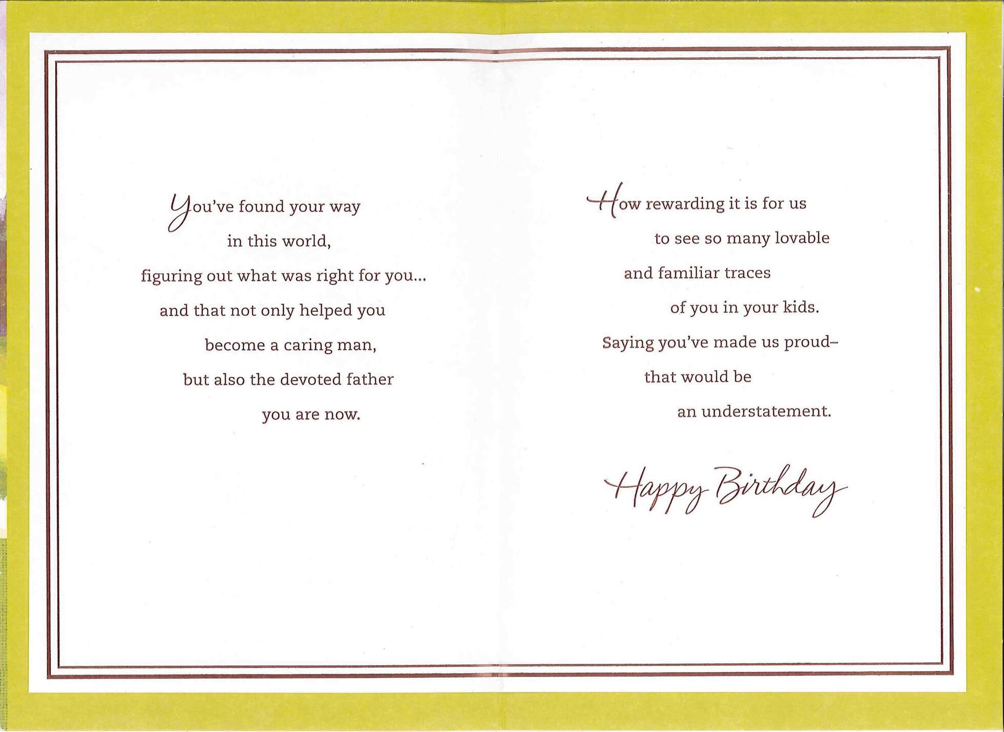 You're a Devoted Father Birthday Card for Son